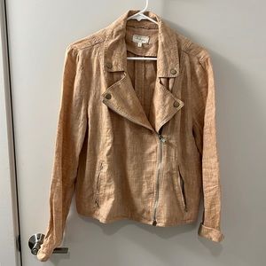 Lou & Grey Linen Moto Jacket